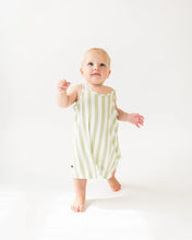 Load image into Gallery viewer, Bambi &amp; Birdie Baby Tank Romper - Melon Stripe
