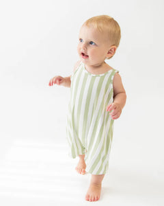 Bambi & Birdie Baby Tank Romper - Melon Stripe