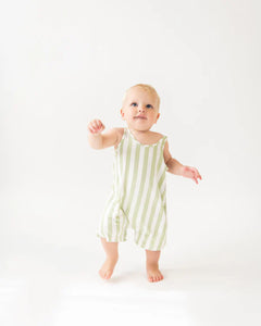 Bambi & Birdie Baby Tank Romper - Melon Stripe
