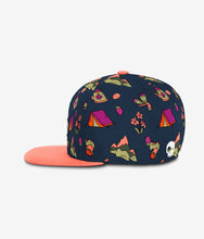 Load image into Gallery viewer, Headster Kids Midnight Meadow Snapback - True Indigo
