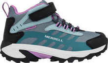 Load image into Gallery viewer, Merrell Girls Moab Speed 2 Mid AC Waterproof - Sage/Black
