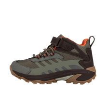 Load image into Gallery viewer, Merrell Boys Moab Speed 2 Mid AC Waterproof - Brown/Olive
