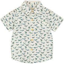 Load image into Gallery viewer, ettie + h Boys Myles Collar Shirt - White Whales
