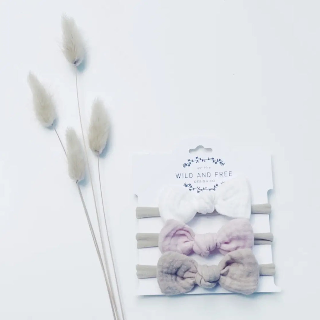 Wild and Free Design Co. Neutral Bow Set