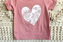 Load image into Gallery viewer, Olive &amp; Bramble Okgn Heart Map T-Shirt
