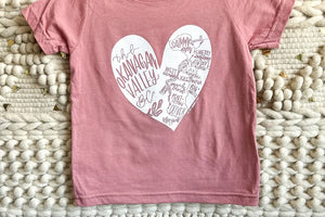 Olive & Bramble Okgn Heart Map T-Shirt