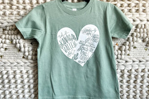 Olive & Bramble Okgn Heart Map T-Shirt