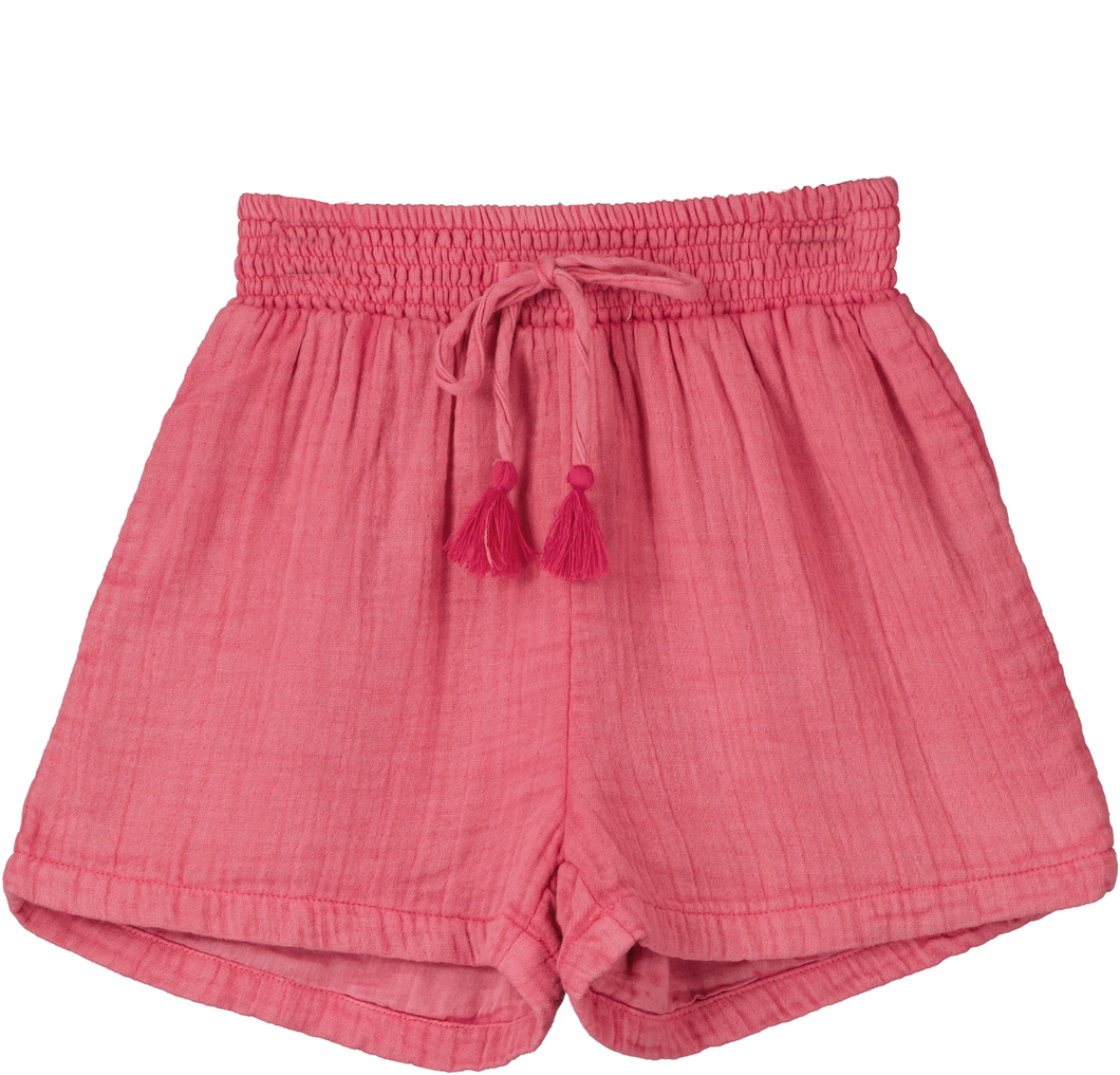 Poppet & Fox Girls Gauze Shorts - Pink