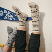 Load image into Gallery viewer, Pokoloko Print Alpaca Kids Socks
