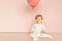 Load image into Gallery viewer, Coccoli Baby Girls Modal Zipper Footie - Floral on Cream
