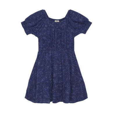 Creamie Girls Dress - Twilight Blue Paisley