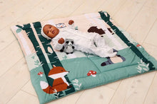 Load image into Gallery viewer, Little Big Friends Reversible Patchwork Play Mat - Forest
