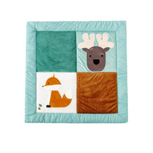 Load image into Gallery viewer, Little Big Friends Reversible Patchwork Play Mat - Forest
