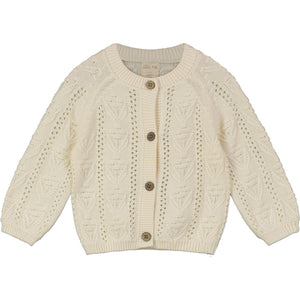 ettie + h Baby Girls Penrose Cardigan - Cream