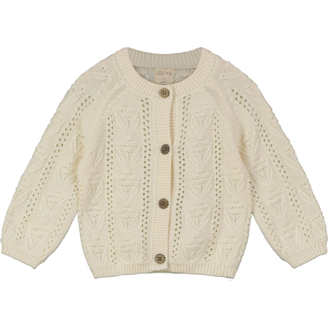 ettie + h Baby Girls Penrose Cardigan - Cream