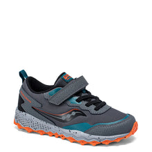 Load image into Gallery viewer, Saucony Peregrine KDZ A/C Sneaker - Grey/Teal

