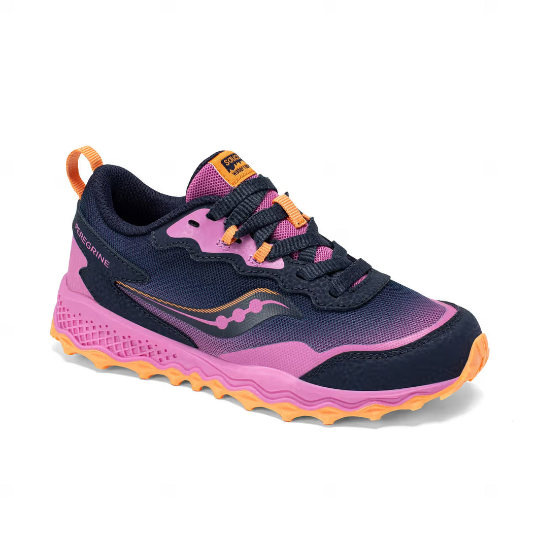 Saucony Peregrine KDZ A/C Sneaker - Navy/Pink