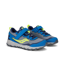 Load image into Gallery viewer, Saucony Peregrine KDZ A/C Sneaker - Grey/Royal
