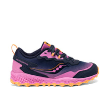 Load image into Gallery viewer, Saucony Peregrine KDZ Sneaker - Navy/Pink
