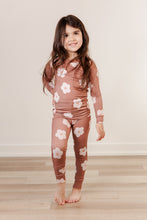 Load image into Gallery viewer, Moon Fruit Two Piece Bamboo Pajamas - Petals in Hazelnut

