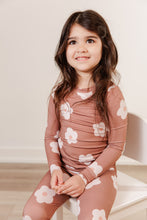 Load image into Gallery viewer, Moon Fruit Two Piece Bamboo Pajamas - Petals in Hazelnut

