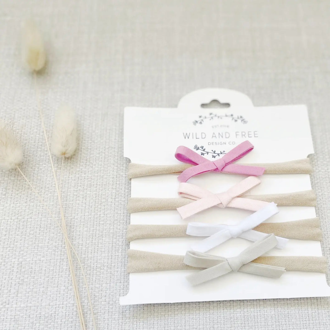 Wild and Free Design Co. Petit Baby Bow Set