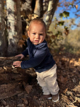 Load image into Gallery viewer, Me &amp; Henry Baby Boys Picchu Sherpa Zip Up - Navy
