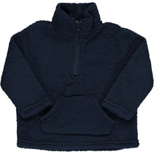 Load image into Gallery viewer, Me &amp; Henry Baby Boys Picchu Sherpa Zip Up - Navy
