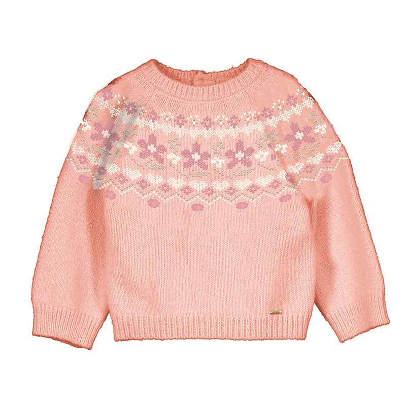 Mayoral Baby Girls Sweater - Baby Pink