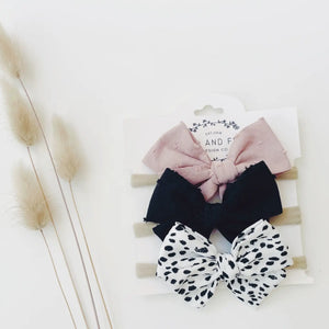 Wild and Free Design Co. Petit Pinwheel Bow Set