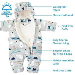 Jan & Jul Baby Toasty Dry Puffy Bunting Suit