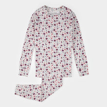 Load image into Gallery viewer, Petit Lem Girls Poppy Floral Beige Modal Jersey PJ Set
