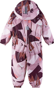 Reima Puhuri Baby/Toddler ReimaTec Waterproof Snowsuit - Grey Pink
