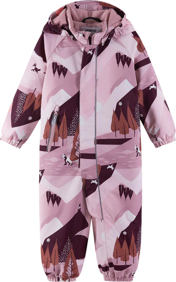 Reima Puhuri Baby/Toddler ReimaTec Waterproof Snowsuit - Grey Pink