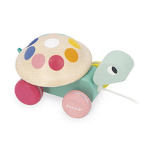 Load image into Gallery viewer, Janod Zigolos Wooden Pull Along Turtle
