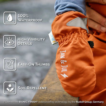 Load image into Gallery viewer, Jan &amp; Jul Kids Cozy-Dry Waterproof Rain Mittens
