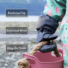 Load image into Gallery viewer, Jan &amp; Jul Kids Cozy-Dry Waterproof Rain Mittens
