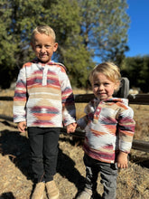 Load image into Gallery viewer, Me &amp; Henry Rancho Poncho - Burgundy Aztec
