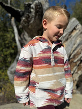 Load image into Gallery viewer, Me &amp; Henry Rancho Poncho - Burgundy Aztec
