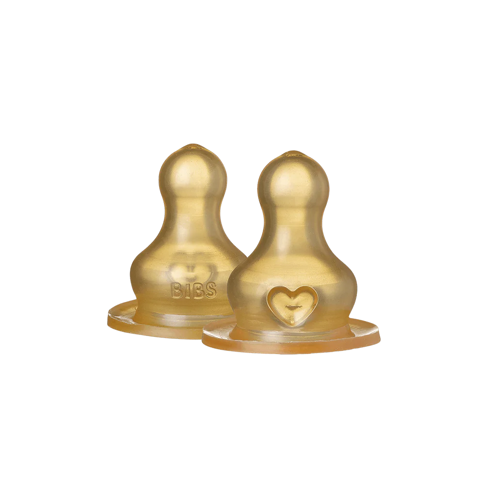 BIBS Baby Glass Bottle Latex Nipples
