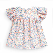 Load image into Gallery viewer, Souris Mini Baby Girls Floral Print Dress - White

