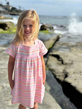 Load image into Gallery viewer, Vignette Girls Rylie Dress - Pink Stripe
