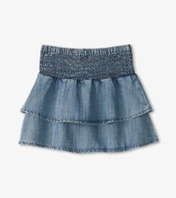 Load image into Gallery viewer, Hatley Girls Tencel Smocked Skirt - Blue Acid Rinse
