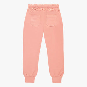 Souris Mini Girls Relaxed Fit French Terry Pants - Pink