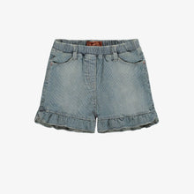 Load image into Gallery viewer, Souris Mini Girls Relaxed Fit Stretch Shorts - Railroad Denim
