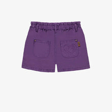 Load image into Gallery viewer, Souris Mini Girls Relaxed Fit Denim Shorts - Purple
