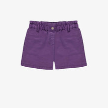 Load image into Gallery viewer, Souris Mini Girls Relaxed Fit Denim Shorts - Purple
