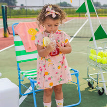 Load image into Gallery viewer, Souris Mini Baby Girls Viscose Dress - Fruit Print on Pink
