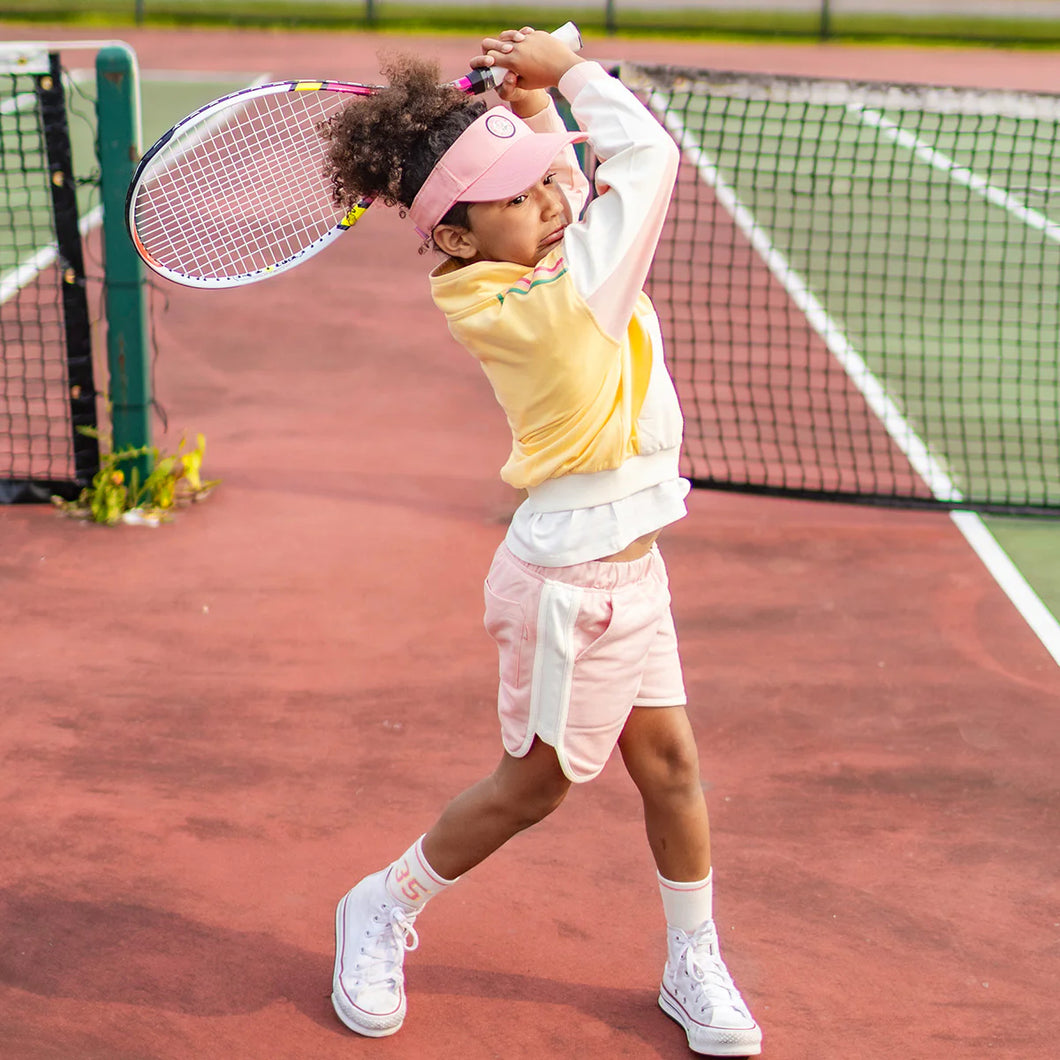 Souris Mini Girls Sporty Cotton Shorts - Pink