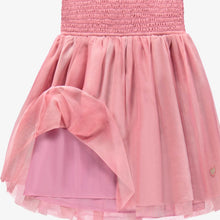 Load image into Gallery viewer, Souris Mini Girls Honeycomb &amp; Tulle Dress - Rose
